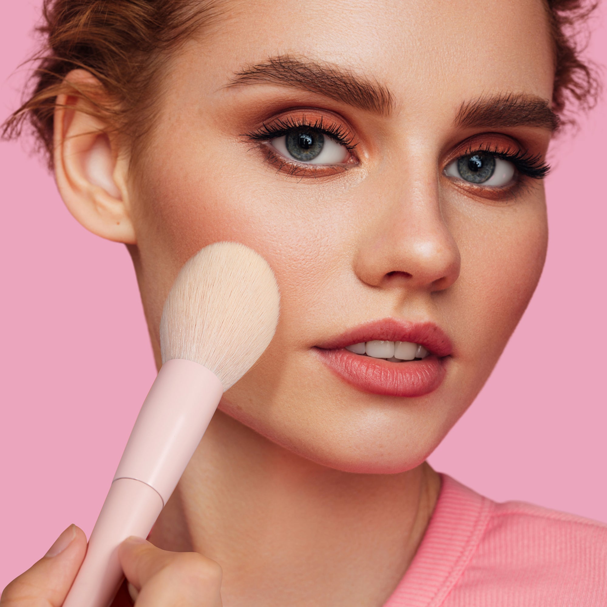 Jessup pink soft makeup brushes