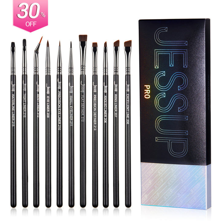 Professional Makeup Eyeliner Brush Set 11pcs T324