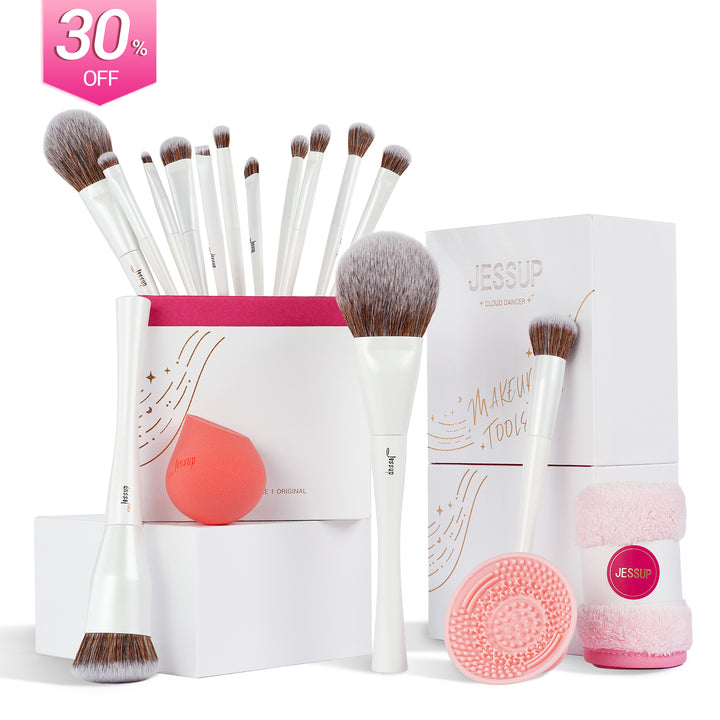 14pcs Makeup Brushes Collection (Cloud Dancer)