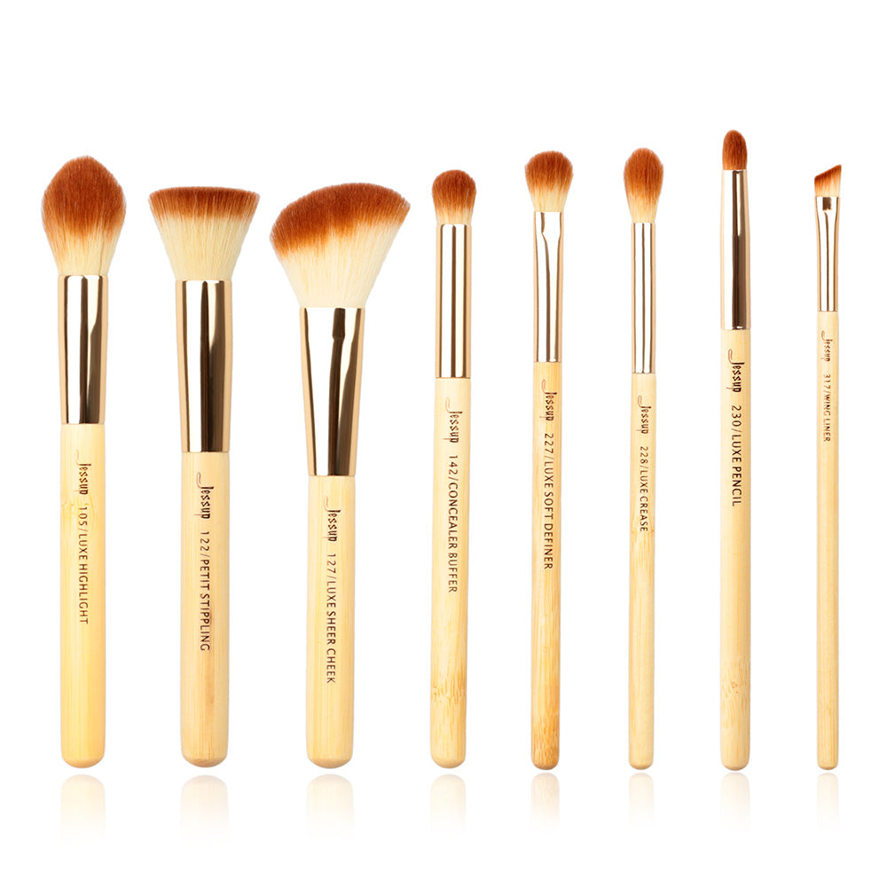 Full Face Makeup Brushes Set Mini Travel Size 6Pcs Soft Brushes